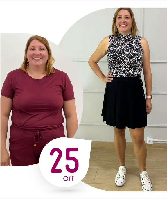 Resultados da Paciente Poliana Rizzo.